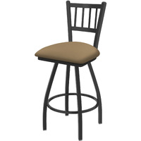 XL 810 Contessa 36" Swivel Extra Tall Bar Stool with Pewter Finish and Canter Sand Seat
