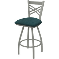 XL 820 Catalina 30" Swivel Bar Stool with Anodized Nickel Finish and Graph Tidal Seat