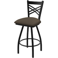 XL 820 Catalina 30" Swivel Bar Stool with Black Wrinkle Finish and Canter Earth Seat