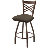 XL 820 Catalina 30" Swivel Bar Stool with Bronze Finish and Canter Earth Seat