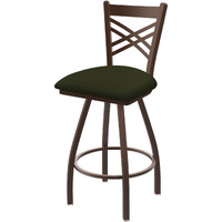 XL 820 Catalina 30" Swivel Bar Stool with Bronze Finish and Canter Pine Seat