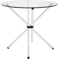 Baton Round Dining Table - Clear