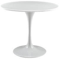 Lippa 36" Round Wood Top Dining Table - White