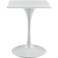 Lippa 24" Square Wood Top Dining Table - White