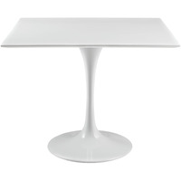 Lippa 36" Square Wood Top Dining Table - White
