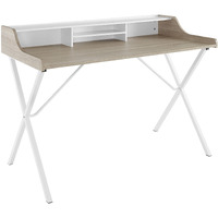 Bin Office Desk - Oak