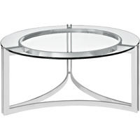 Signet Stainless Steel Coffee Table - Silver