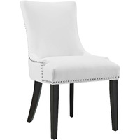 Marquis Faux Leather Dining Chair - White