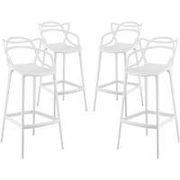Entangled Bar Stool Set of 4 - White