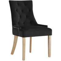 Pose Velvet Dining Chair - Black