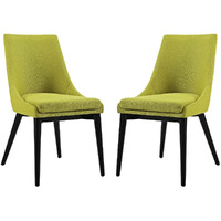 Viscount Dining Side Chair Fabric Set of 2 - Wheatgrass