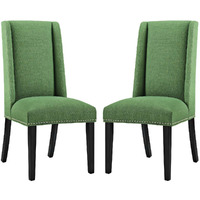 Baron Dining Chair Fabric Set of 2 - Green
