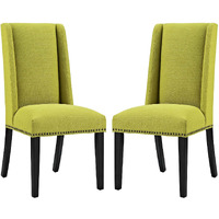 Baron Dining Chair Fabric Set of 2 - Wheatgrass