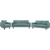 Empress Sofa, Loveseat and Armchair Set of 3 - Laguna
