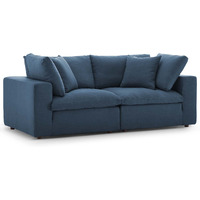 Commix Down Filled Overstuffed 2 Piece Sectional Sofa Set - Azure