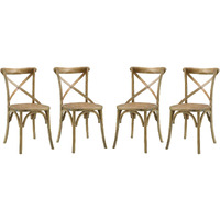 Gear Dining Side Chair Set of 4 - Natural