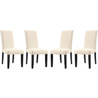 Parcel Dining Side Chair Fabric Set of 4 - Beige