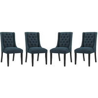 Baronet Dining Chair Fabric Set of 4 - Azure