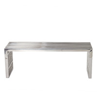 Gridiron Medium Stainless Steel Bench - Silver
