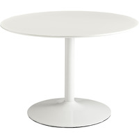 Revolve Round Wood Dining Table - White