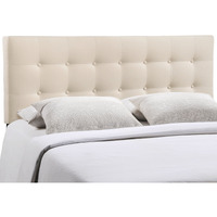 Emily Full Upholstered Fabric Headboard - Ivory