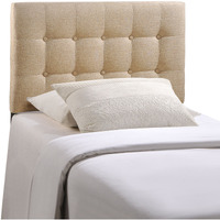 Emily Twin Upholstered Fabric Headboard - Beige