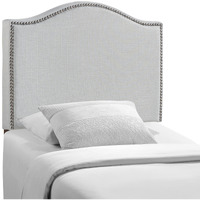 Curl Twin Nailhead Upholstered Headboard - Sky Gray