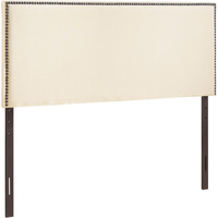 Region King Nailhead Upholstered Headboard - Ivory