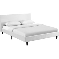 Anya Queen Bed - White