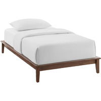 Lodge Twin Wood Platform Bed Frame - Walnut