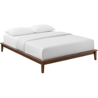 Lodge Full Wood Platform Bed Frame - Walnut