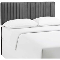 Keira Full/Queen Performance Velvet Headboard - Gray