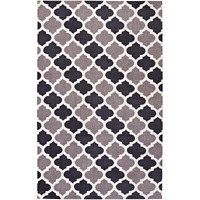 Lida Moroccan Trellis 5x8 Area Rug - Charcoal and Black
