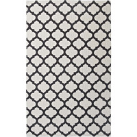 Lida Moroccan Trellis 8x10 Area Rug - Ivory and Charcoal
