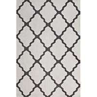 Marja Moroccan Trellis 8x10 Area Rug - Ivory and Charcoal