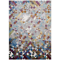 Lavendula Triangle Mosaic 5x8 Area Rug - Multicolored