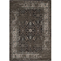 Berit Distressed Vintage Floral Lattice 5x8 Area Rug - Brown and Beige