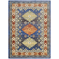 Atzi  Distressed Southwestern Diamond Floral 4x6 Area Rug - Multicolored