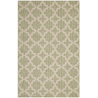 Cerelia Moroccan Trellis 5x8 Indoor and Outdoor Area Rug - Beige and Light Green