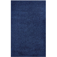 Enyssa Solid 5x8 Shag Area Rug - Navy