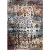 Success Tahira Transitional Distressed Vintage Floral Moroccan Trellis 4x6 Area Rug - Multicolored