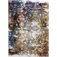 Success Jayla Transitional Distressed Vintage Floral Moroccan Trellis 4x6 Area Rug - Multicolored