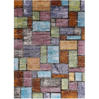 Success Nyssa Abstract Geometric Mosaic 4x6 Area Rug - Multicolored