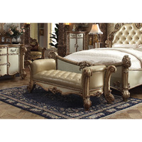 Vendome - Bench Bone PU & Gold Patina