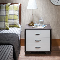 Eloy - Nightstand White & Black