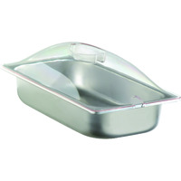 1/3 Size (2.6 qt.) Chafing Pan & Plastic Lid