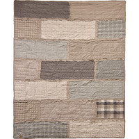 Smoky Cobblestone Cotton Throw
