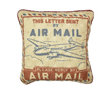 Cinnamon Spice Air Mail Decorative Pillow