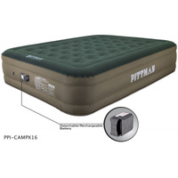 Queen Fabric Ultimate 16" Air Mattress with Built-in Rechargeable battery Air Pump.  Premium Fabric Outdoor Camping Air Mattress