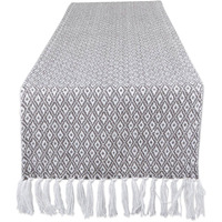 DII Gray Mini Diamond Table Runner